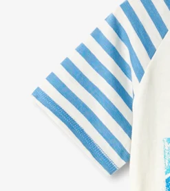 New Boys Shark Fin Waves Raglan T-Shirt BOY Tops