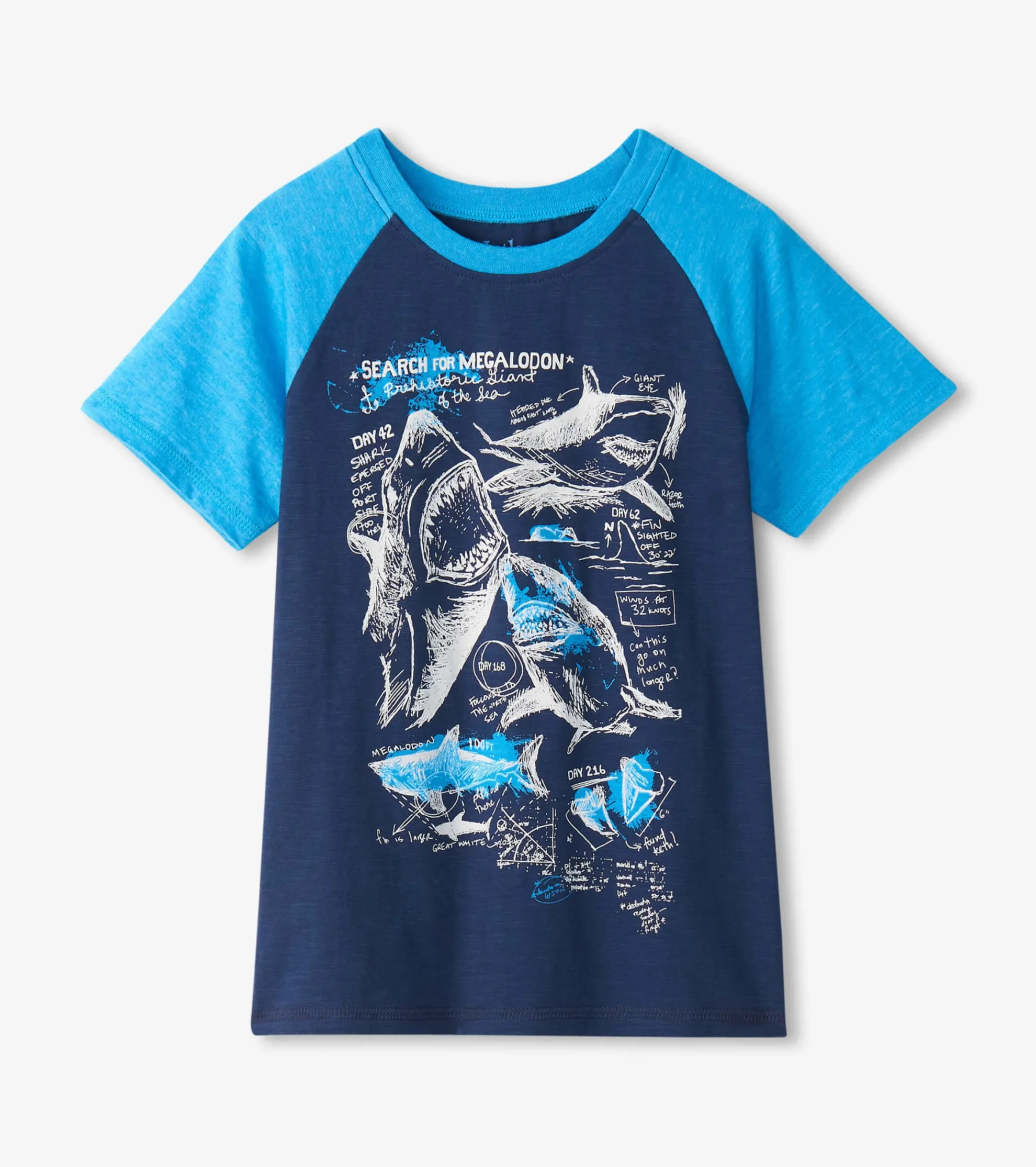 Boys Sharks Raglan T-Shirt BOY Tops