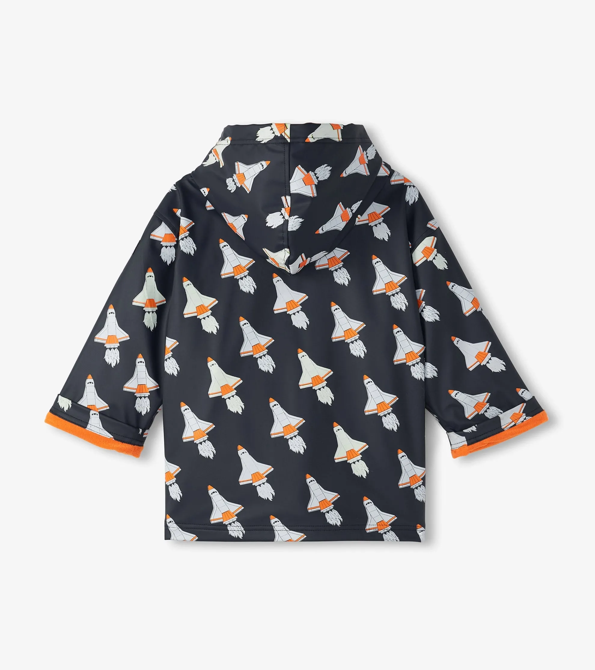 Outlet Boys Space Shuttles Colour Changing Zip-Up Rain Jacket BOY Rainwear|Rainwear