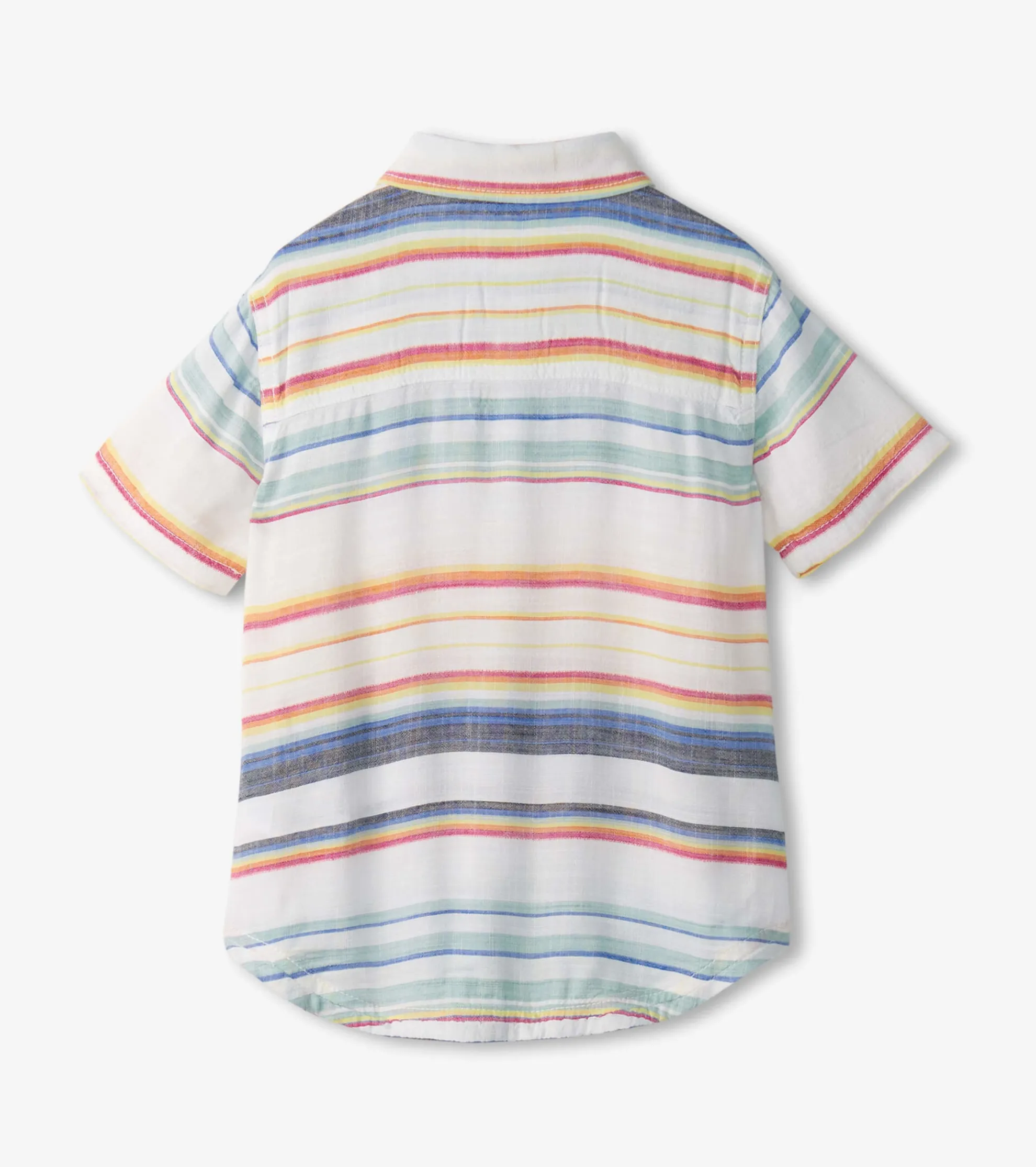Clearance Boys Summer Stripe Short Sleeve Button Down BOY Tops