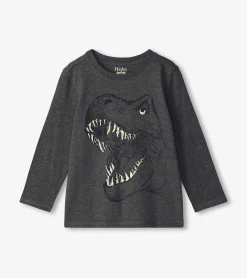 Online Boys T-Rex Glow in the Dark Long Sleeve T-Shirt BOY Tops