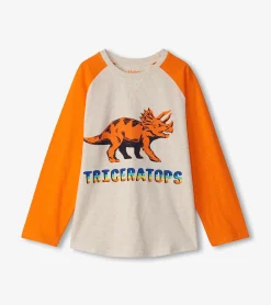 Boys Triceratops Long Sleeve T-Shirt BOY Tops
