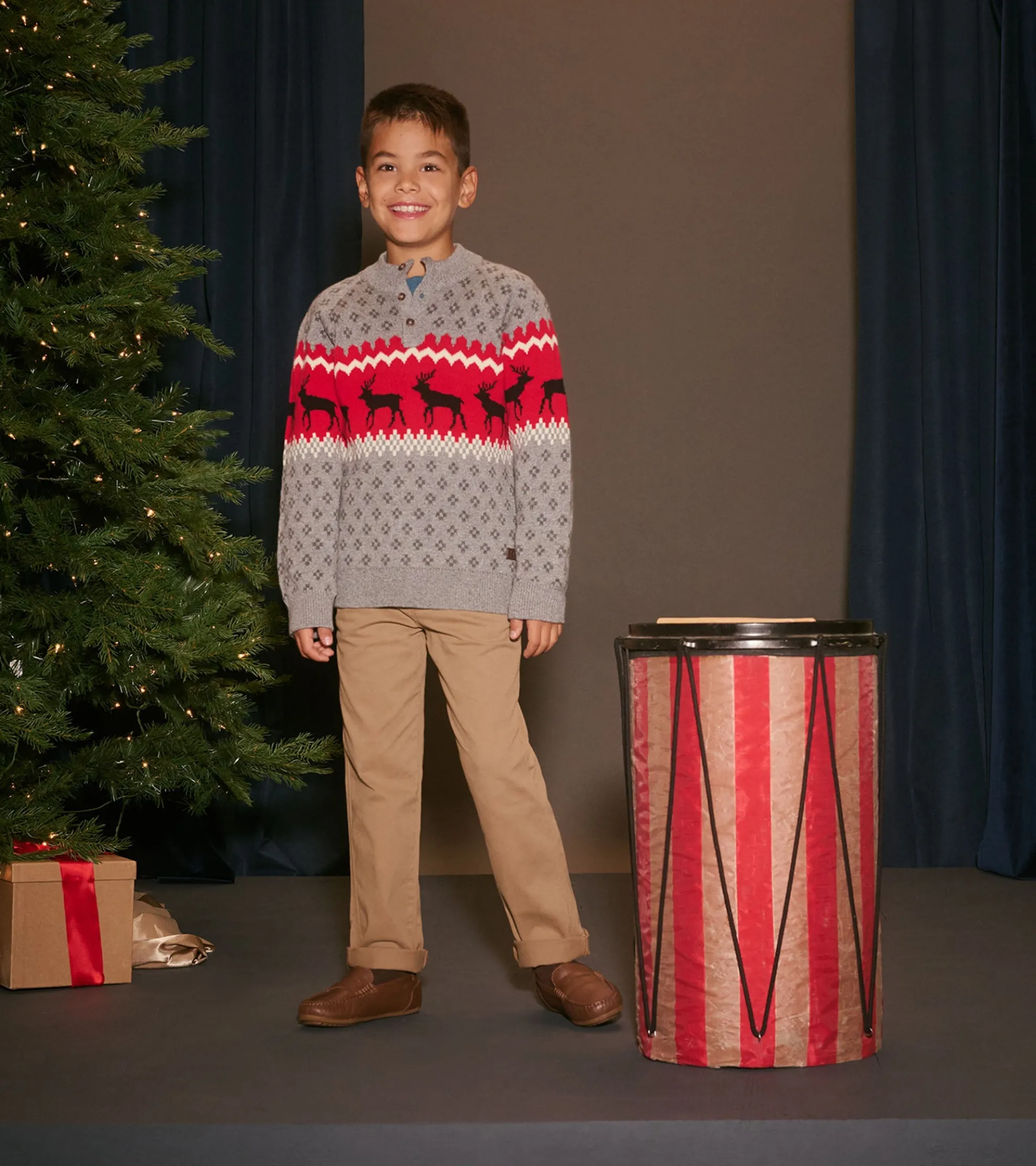 New Boys Winter Elks Mockneck Sweater BOY Sweaters