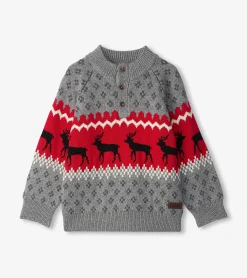 New Boys Winter Elks Mockneck Sweater BOY Sweaters