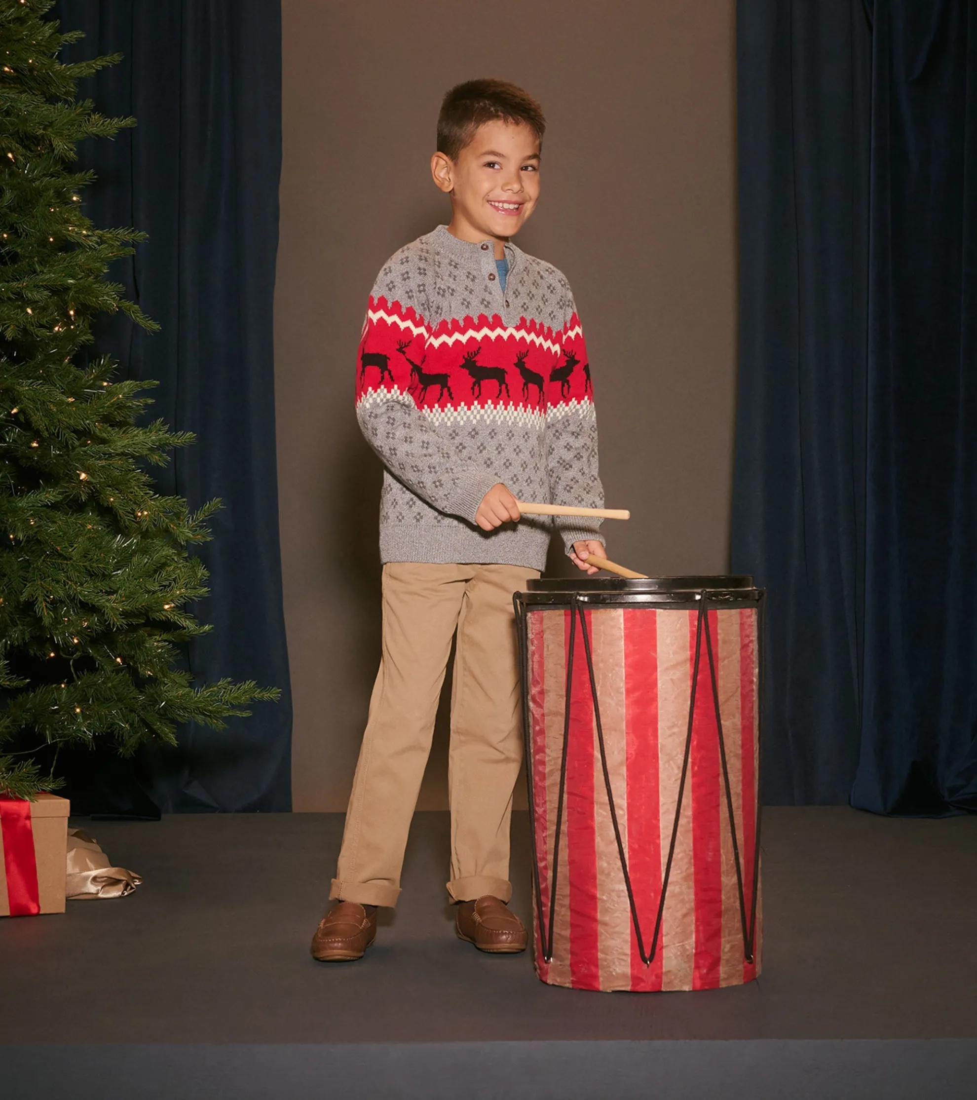 New Boys Winter Elks Mockneck Sweater BOY Sweaters