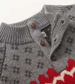 New Boys Winter Elks Mockneck Sweater BOY Sweaters
