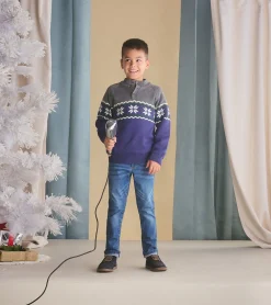 Sale Boys Winter Knit Mockneck Sweater BOY Sweaters