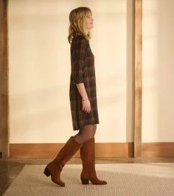 Discount Cara Shirt Dress - Autumn Plaid Women Dresses