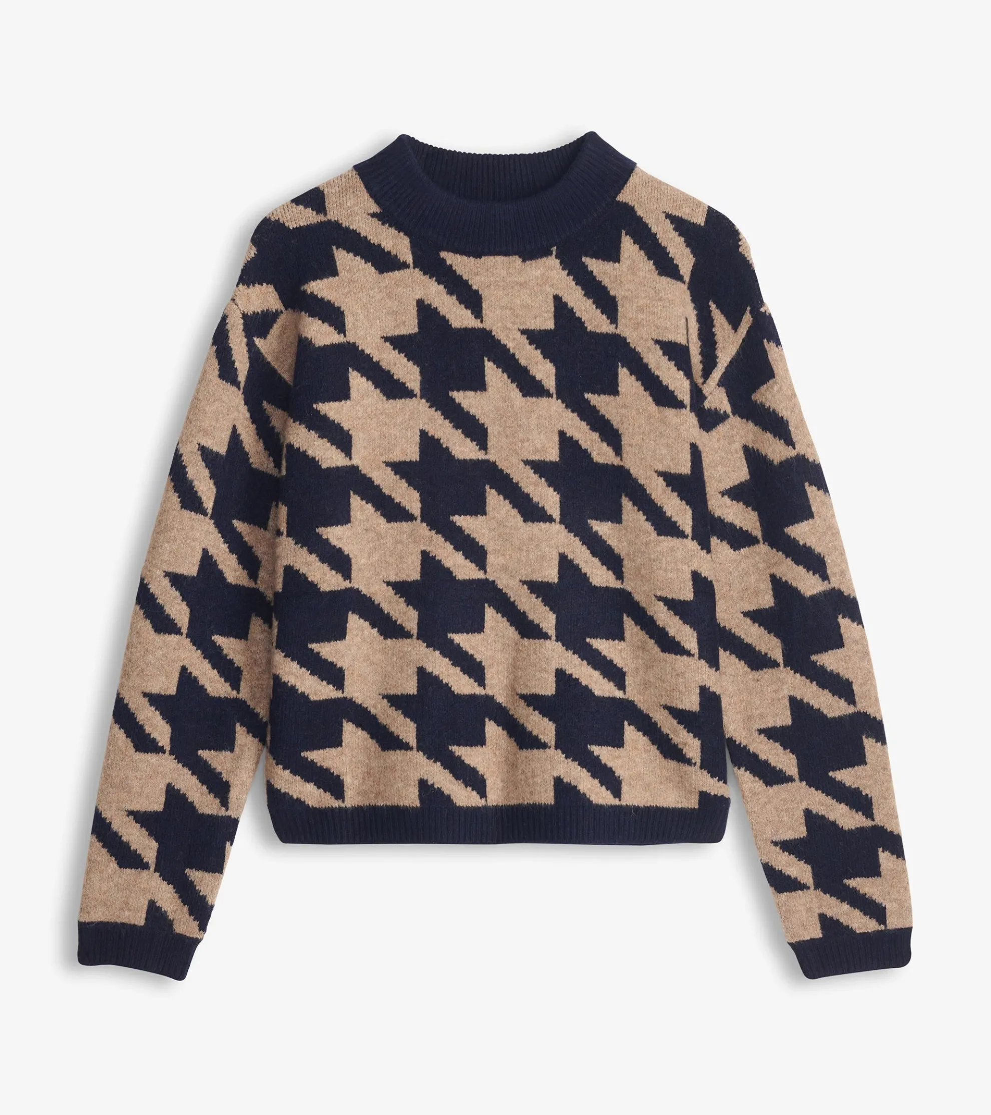 Clearance Carmi Pullover - Large Houndstooth Women Sweaters|Tops