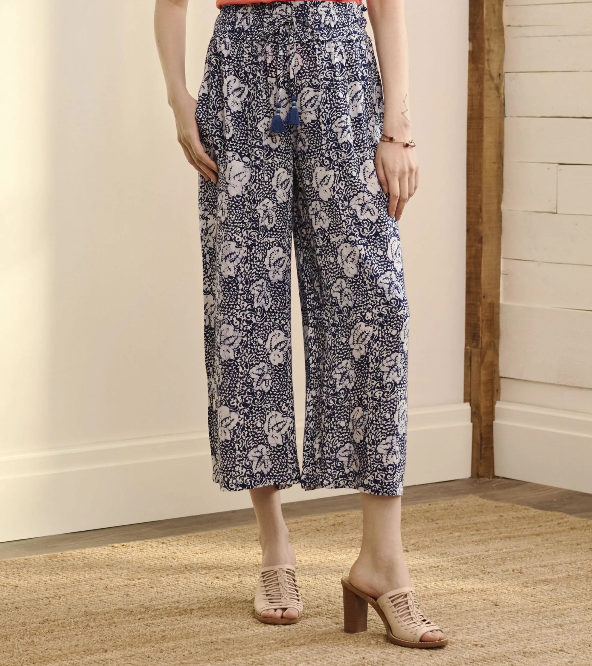 Cassie Pants - Floral Shibori Women Bottoms