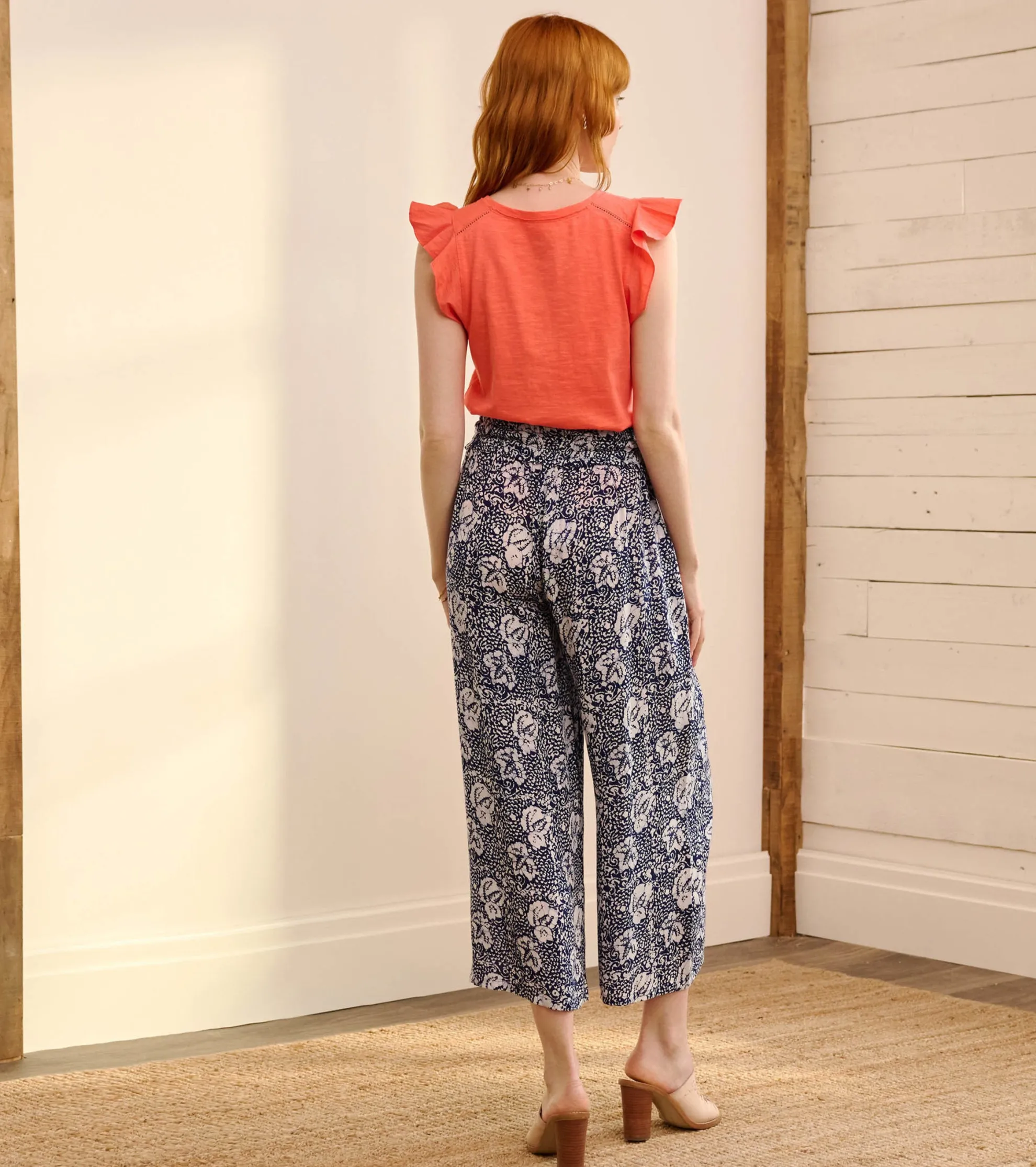 Cassie Pants - Floral Shibori Women Bottoms