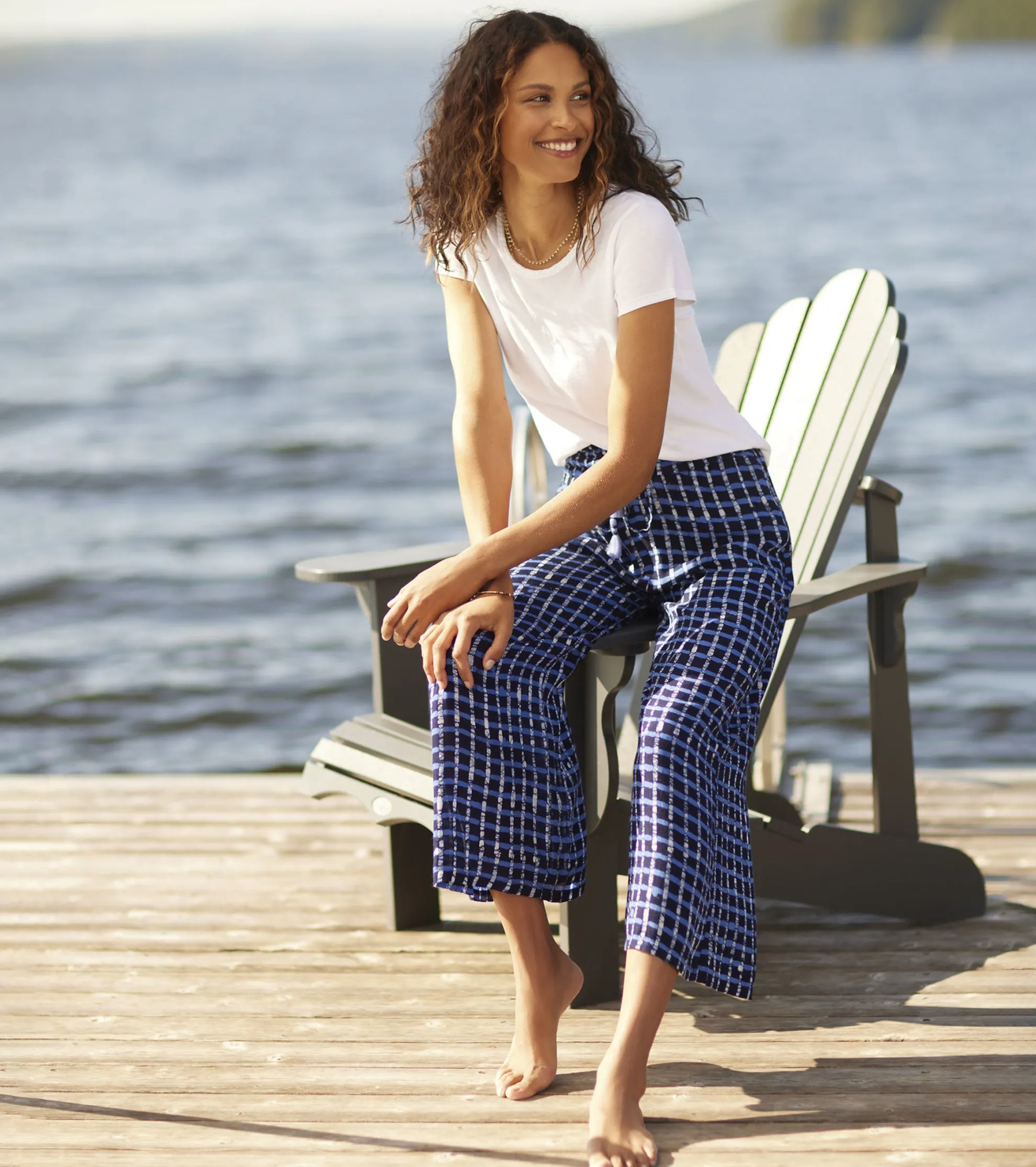 Clearance Cassie Pants - Painted Plaid Women Bottoms