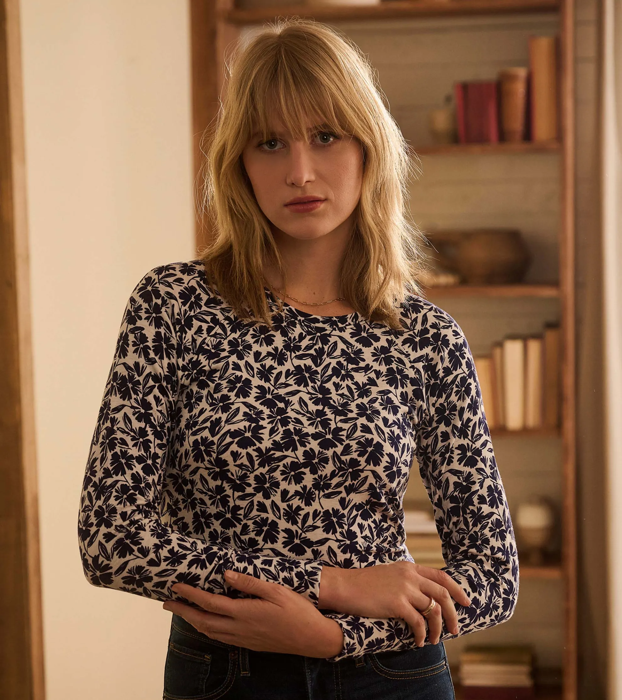 Online Chantel Pullover - Floral Scatter Women Tops