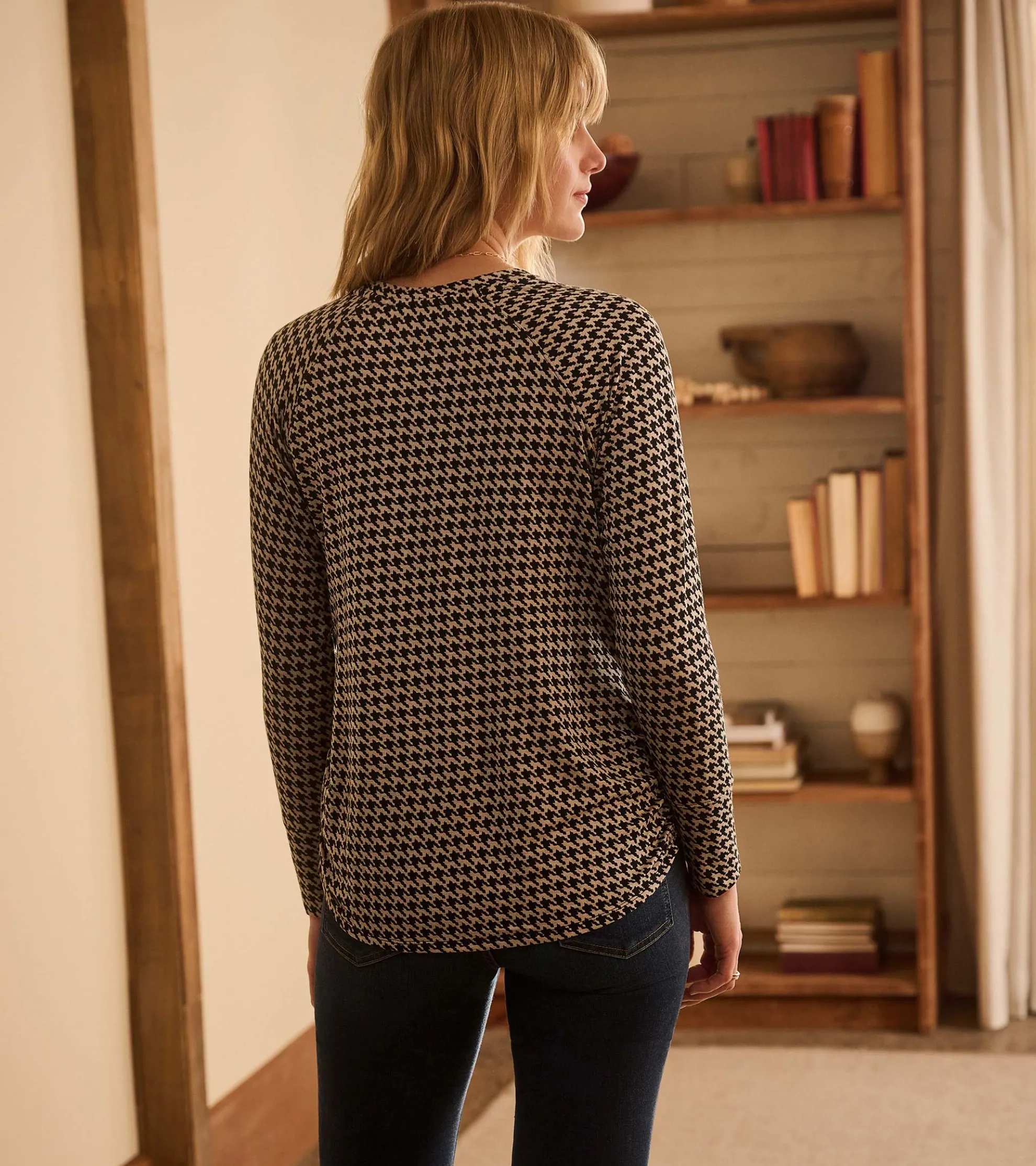 Clearance Chantel Pullover - Houndstooth Women Tops