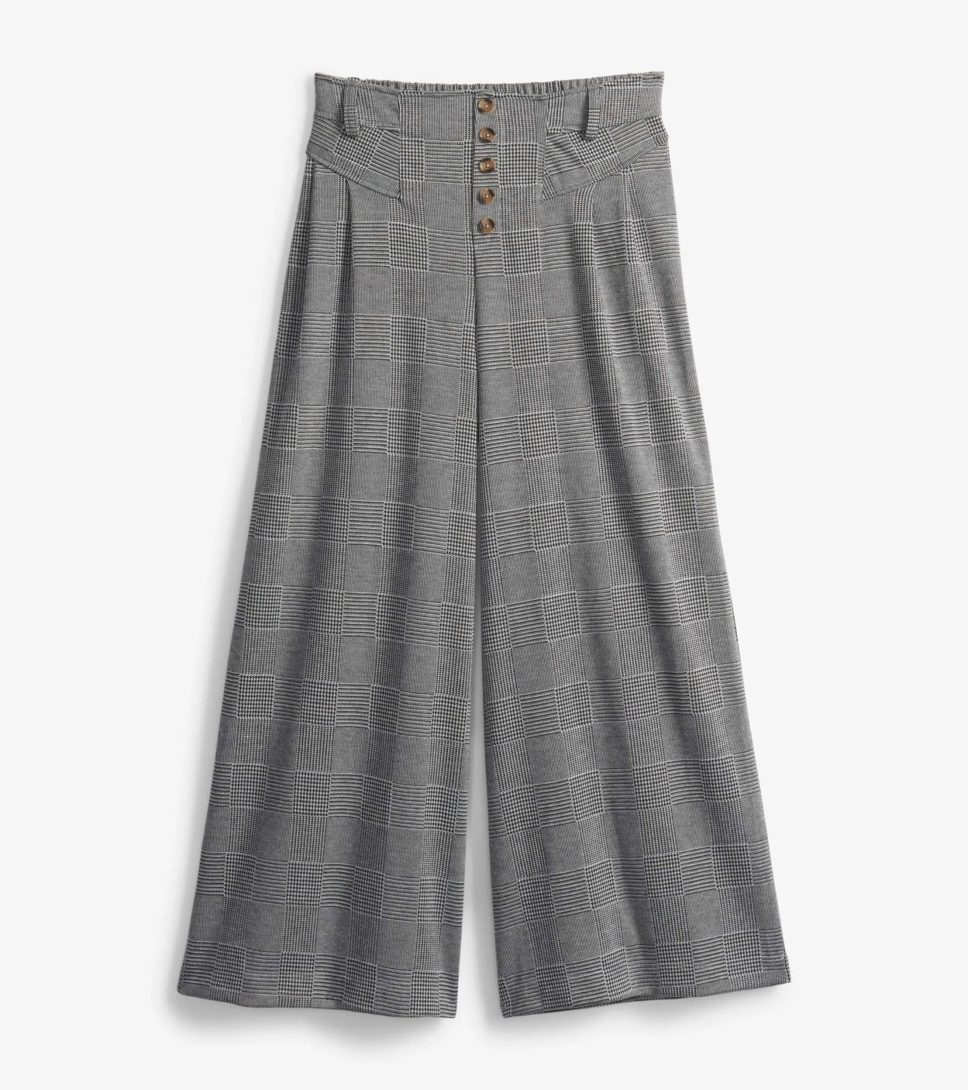 Outlet Charlie Wide Leg Pants - Houndstooth Women Bottoms