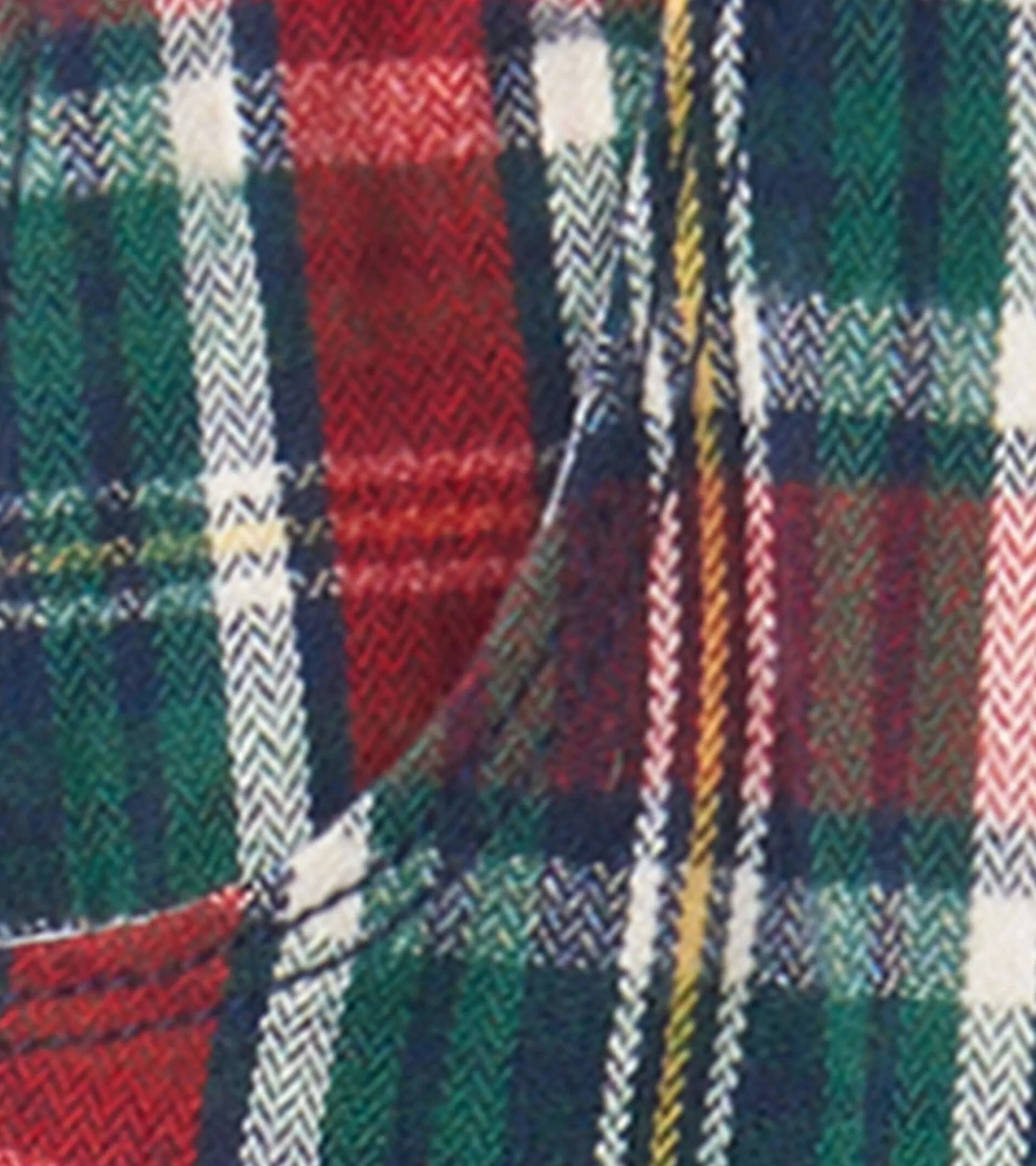 Online Christmas Plaid Straight Leg Pants Bottoms
