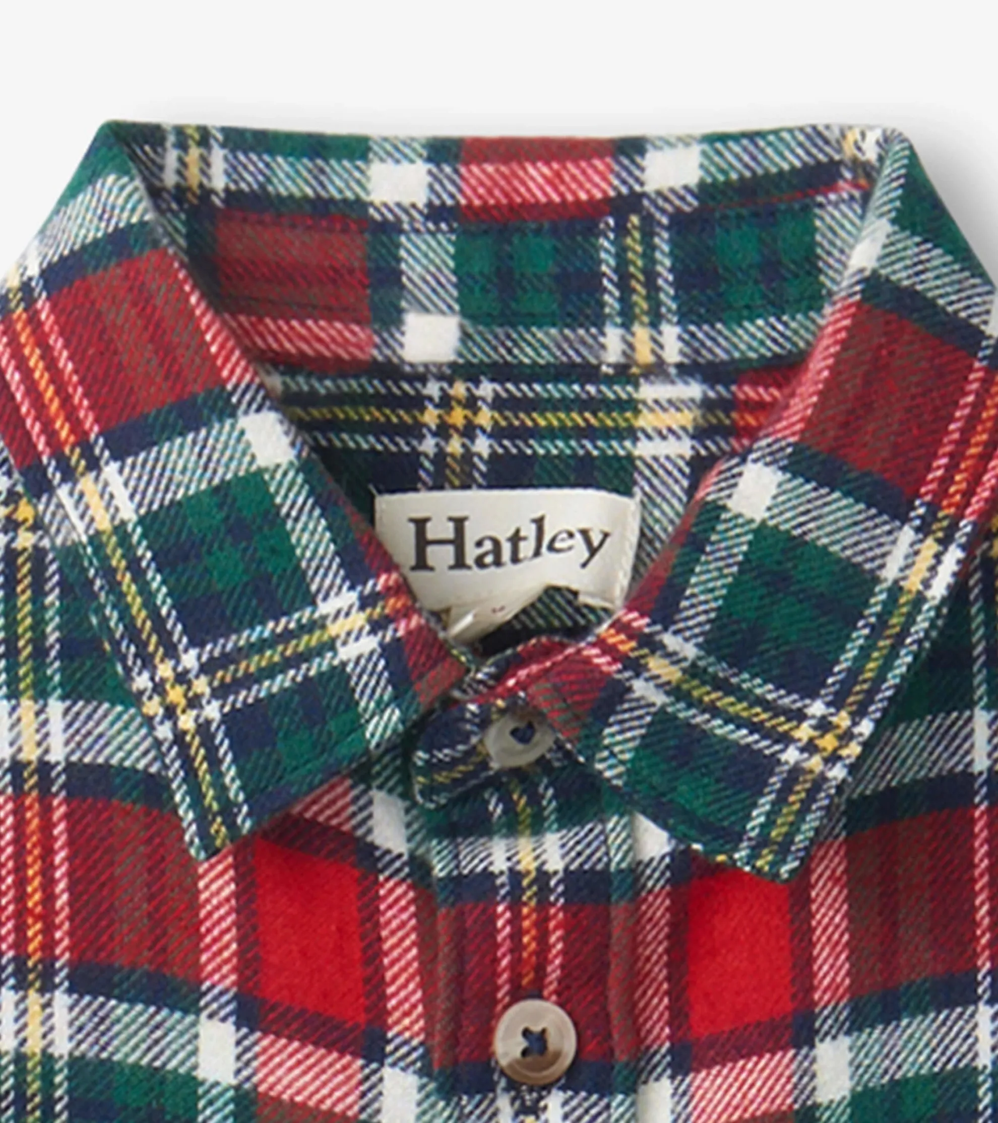 Christmas Plaid Toddler Button Down Shirt Tops