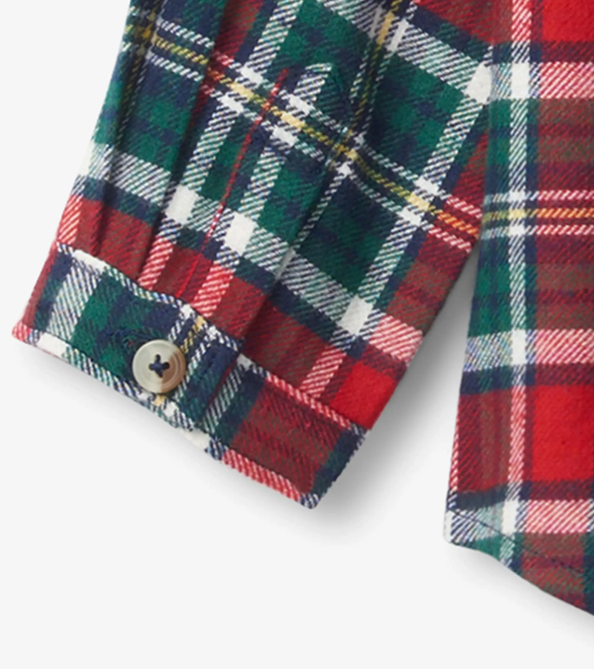 Christmas Plaid Toddler Button Down Shirt Tops