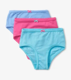 New Classic Solids Girls Brief Underwear 3 Pack Underwear|Accessories
