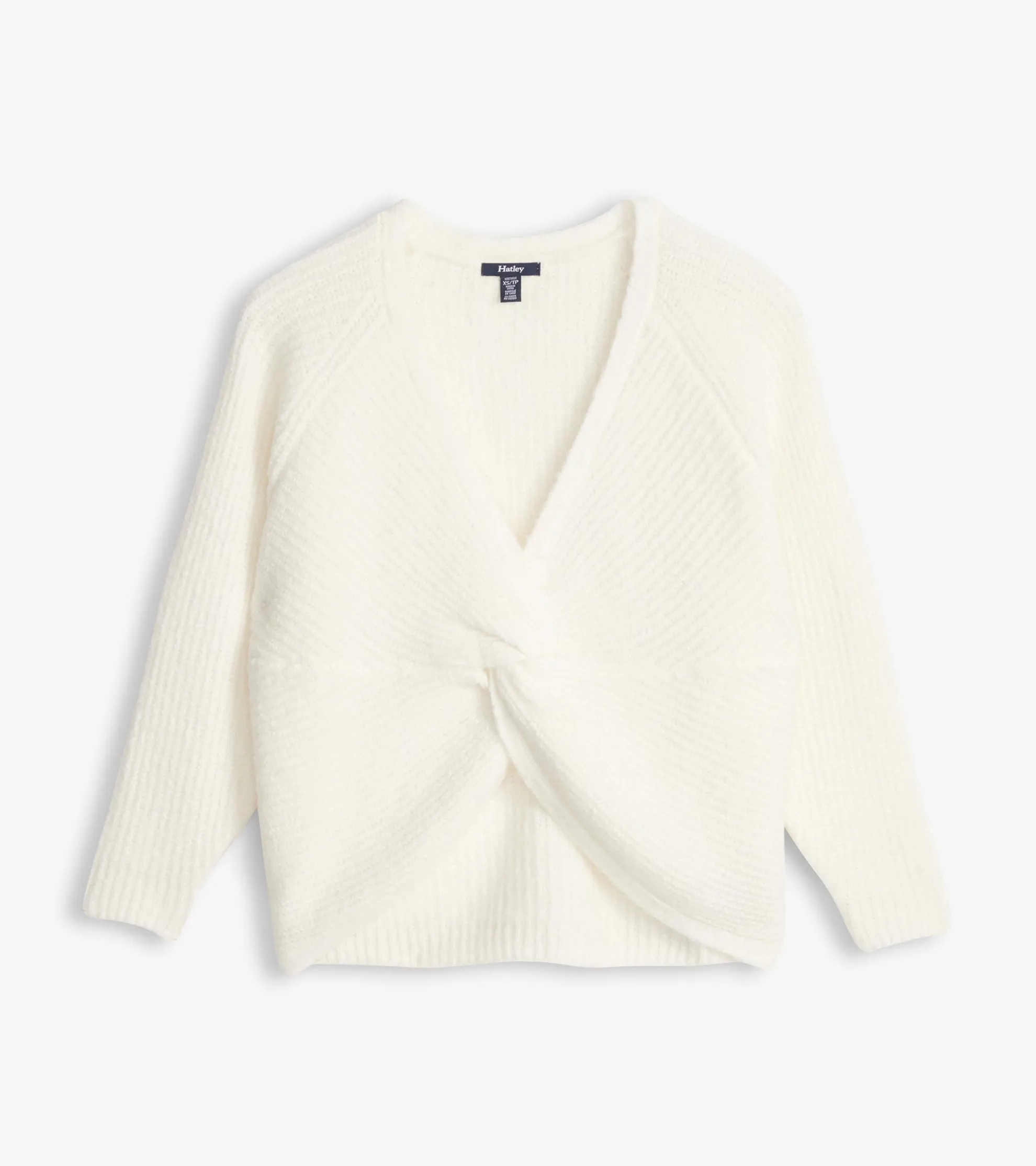 Hot Cross Over Sweater - Winter White Women Sweaters