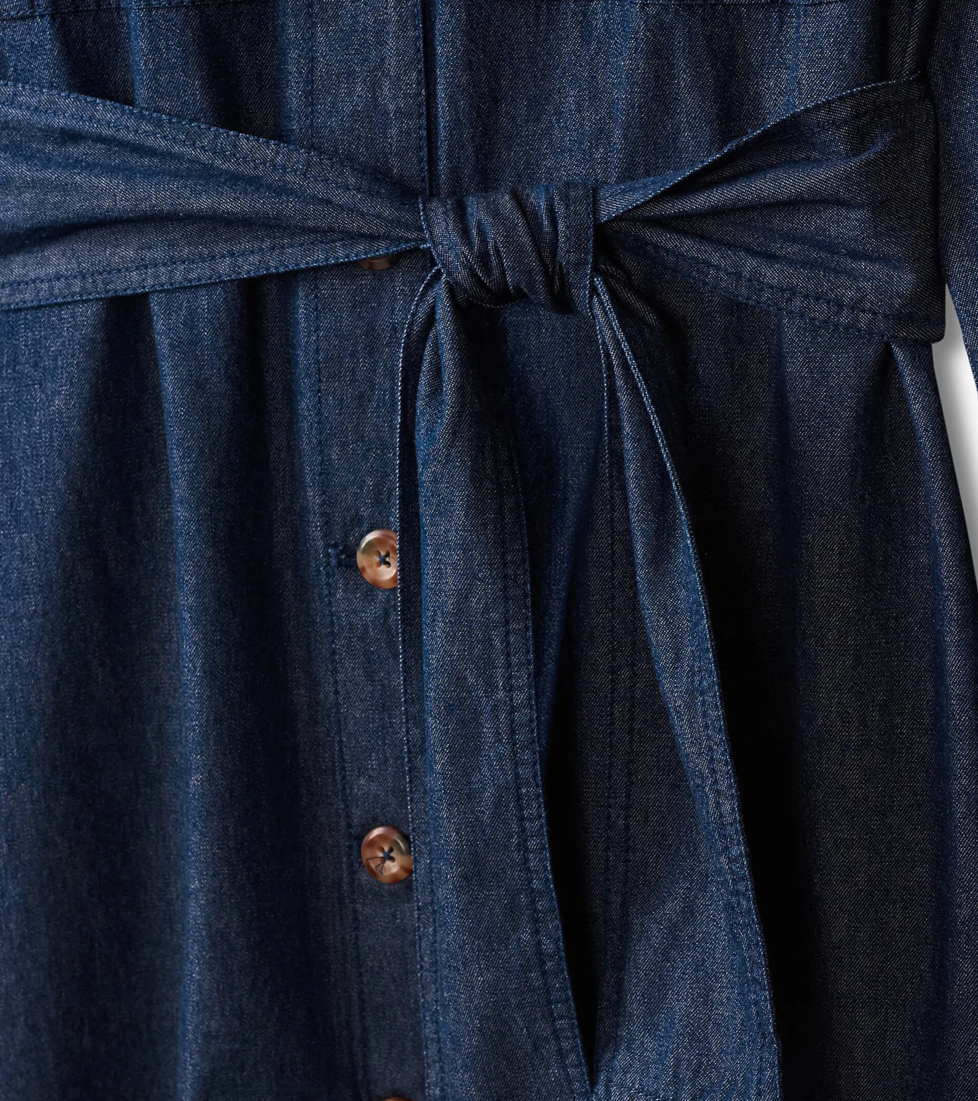 Online Denim Shirt Dress - Dark Wash Women Dresses|Tops