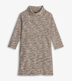 New Draped Collar Dress - Heather Grey Women Dresses