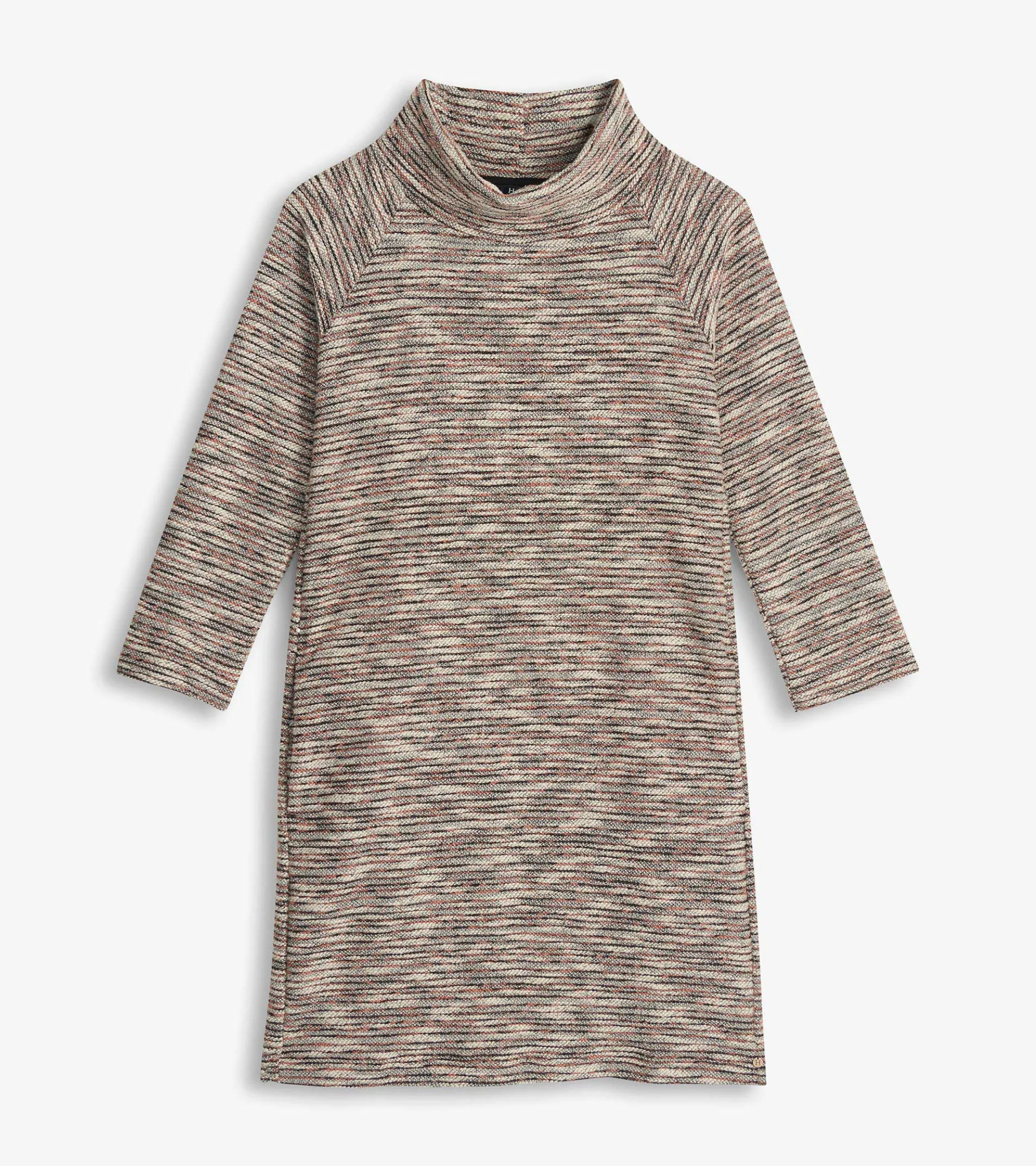 New Draped Collar Dress - Heather Grey Women Dresses
