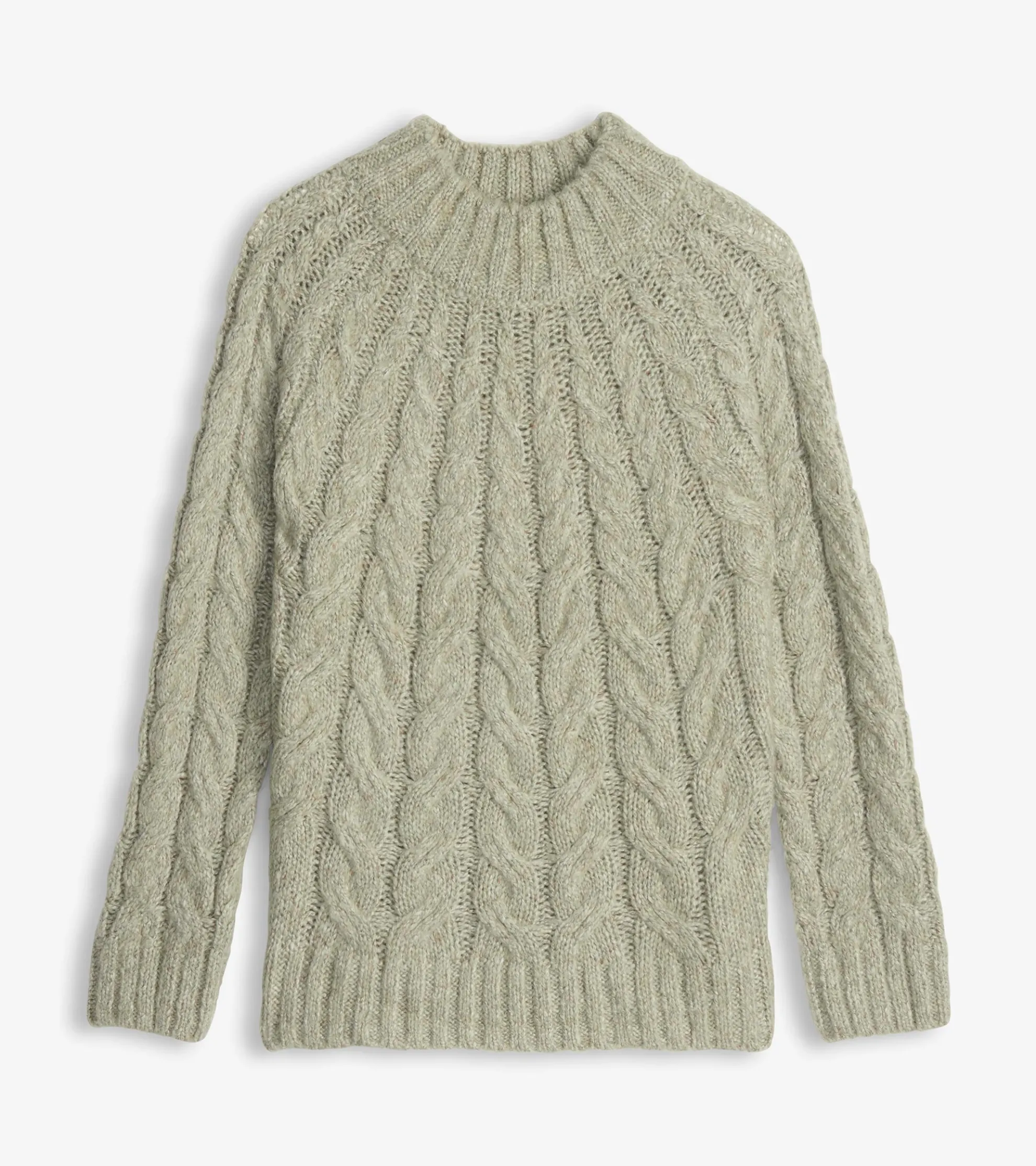 Clearance Dylan Cable Knit Sweater - Moss Green Women Sweaters