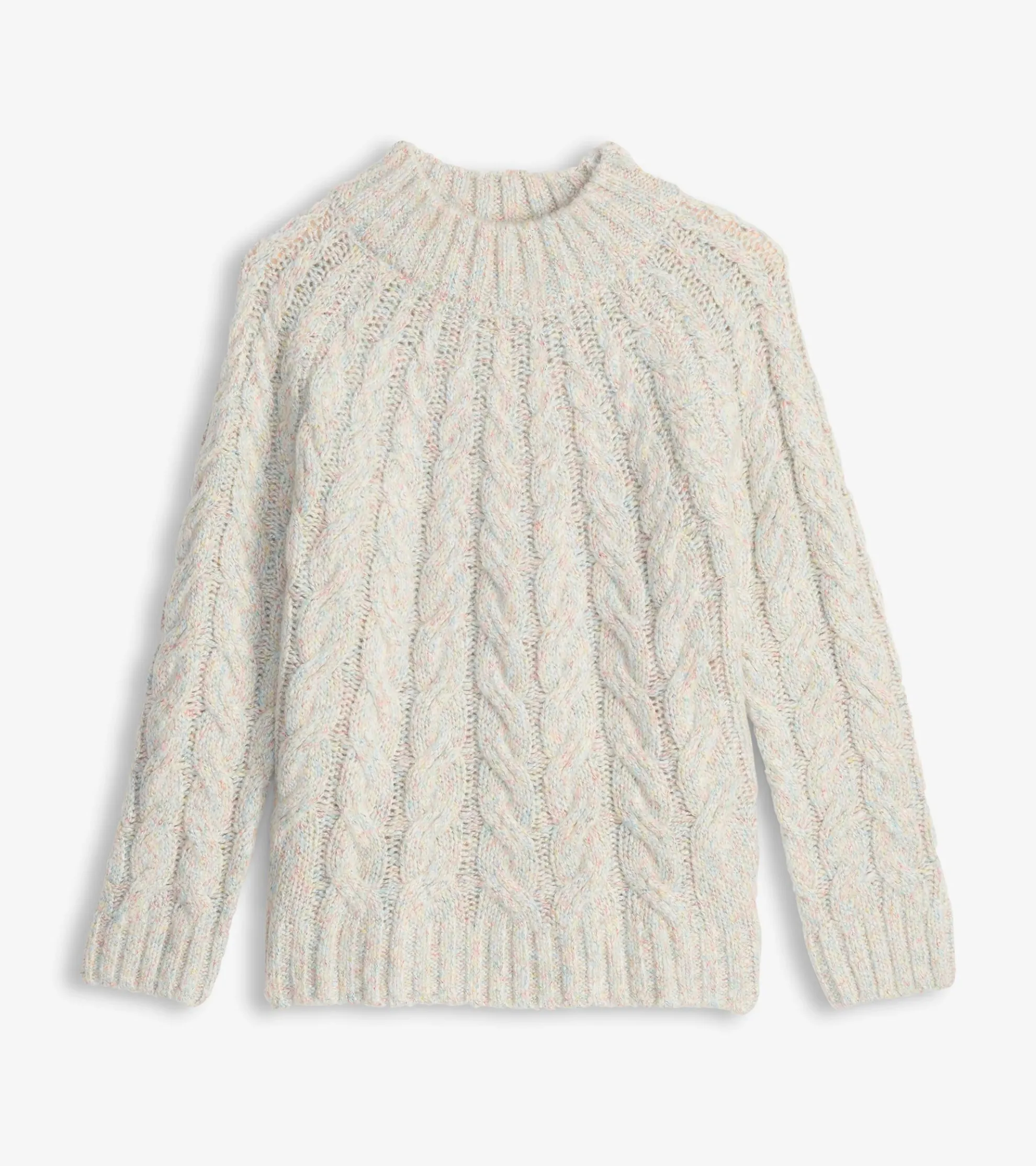 Outlet Dylan Cable Knit Sweater - Clear Rainbow Women Sweaters