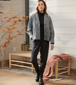 Online Emily Relaxed Blazer - Charcoal Melange Women Sweaters|Outerwear