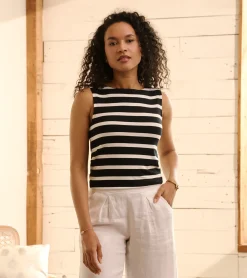 Clearance Everyday Tank - Caviar Stripes Women Tops