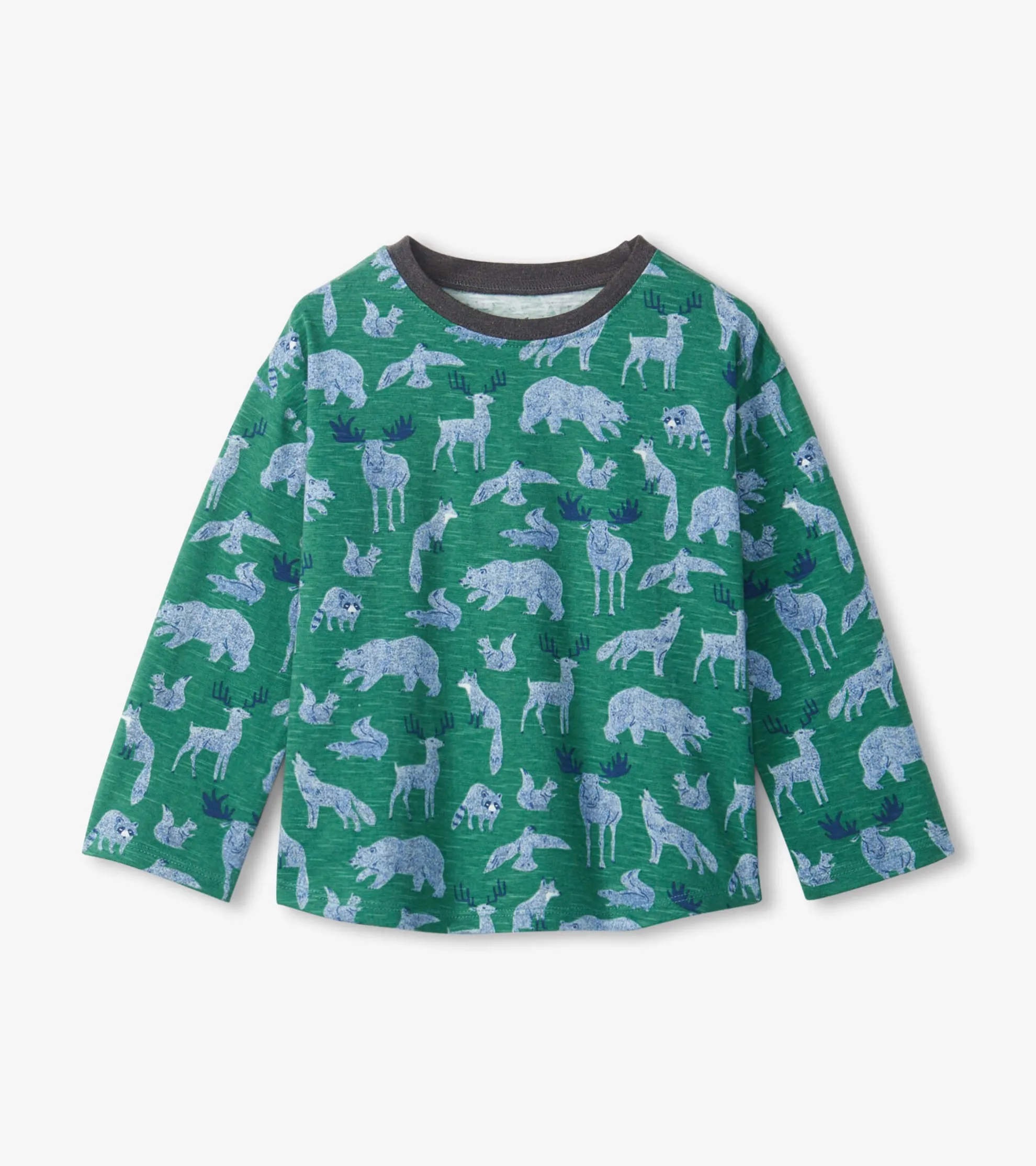 Discount Forest Animals Long Sleeve T-Shirt Tops