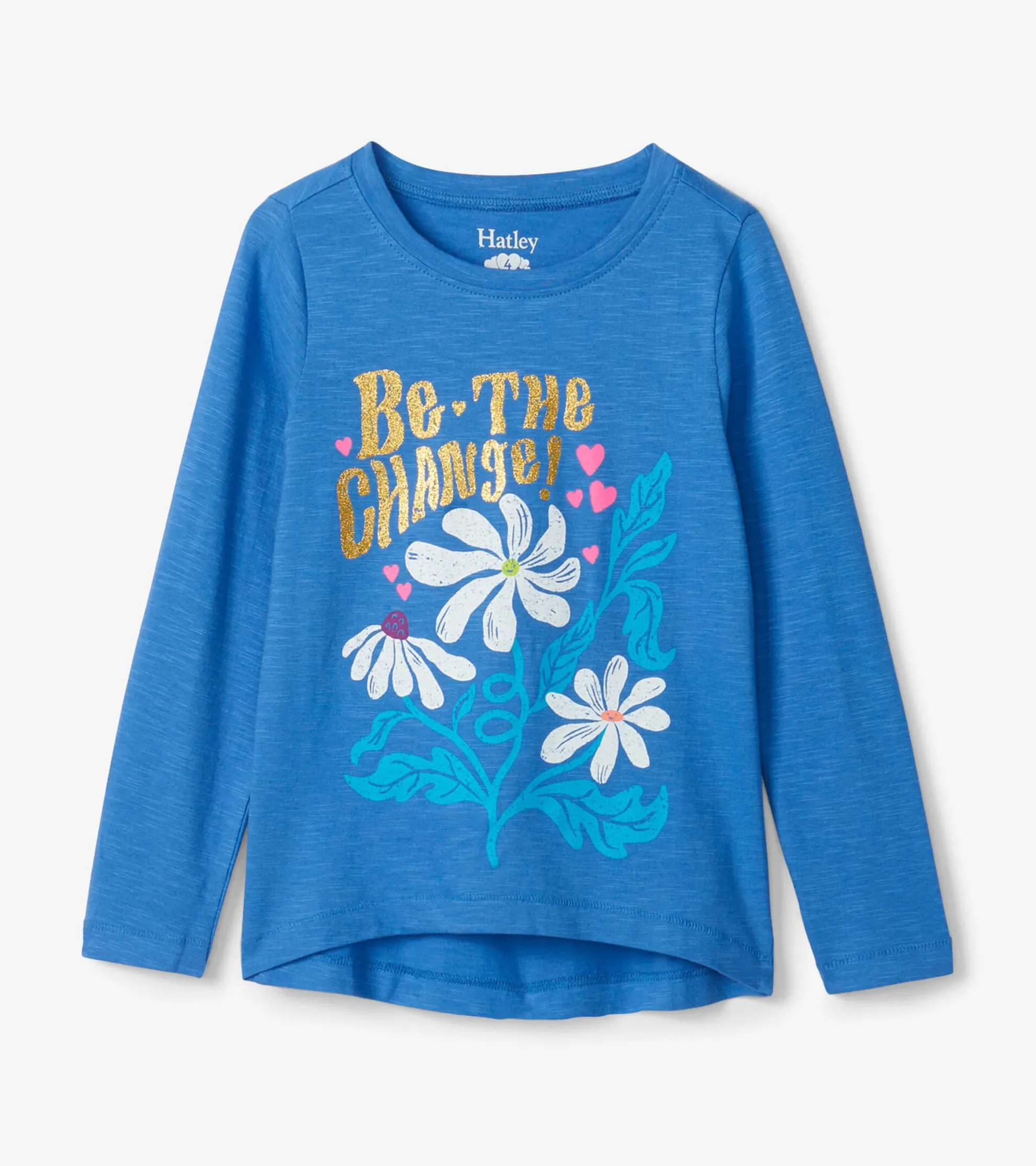Clearance Girls Be The Change Long Sleeve T-Shirt Tops