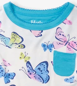 Online Girls Big Butterflies Bamboo Pajama Set Sleepwear|Sleepwear