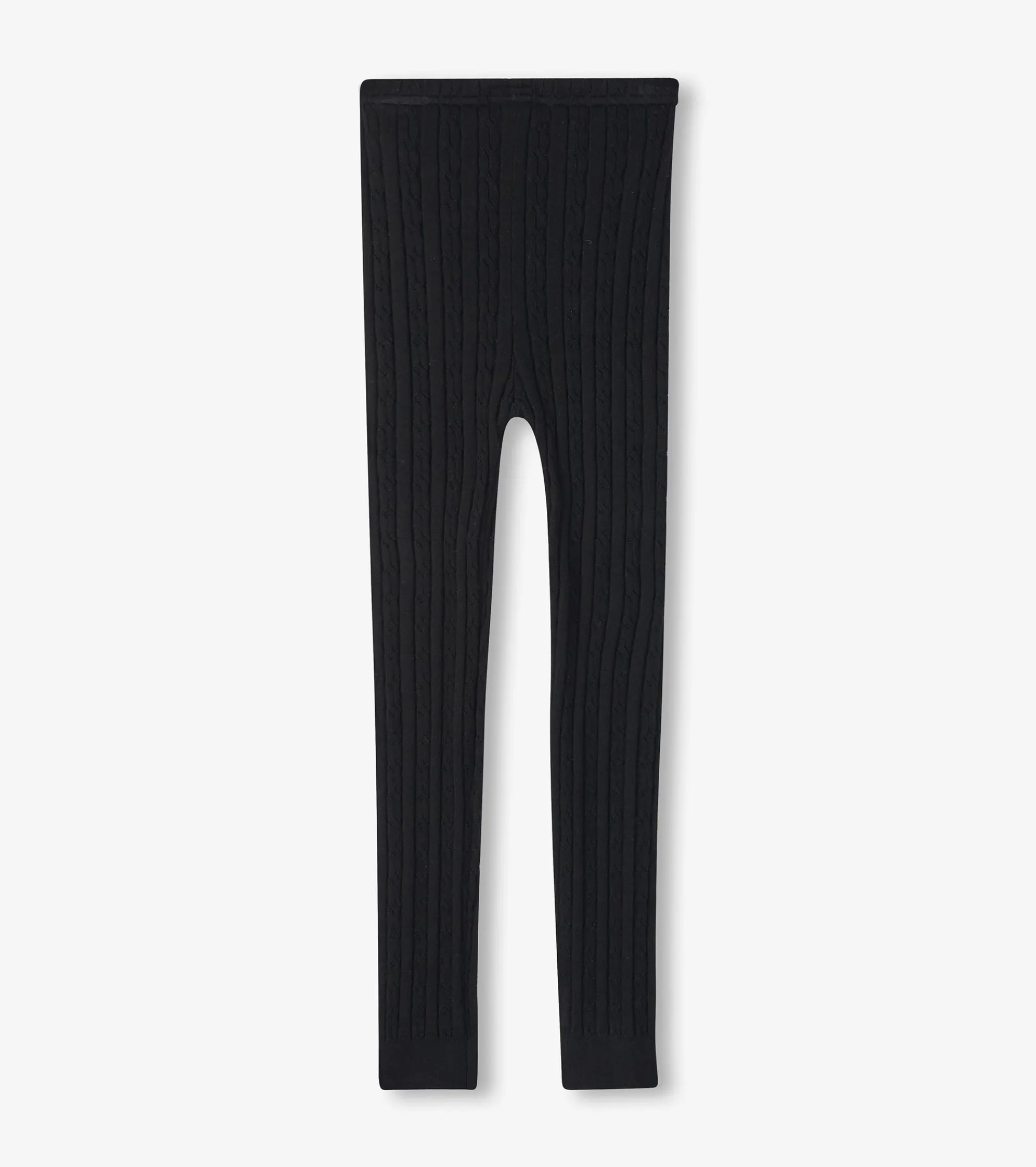 Sale Girls Black Cable Knit Leggings Bottoms