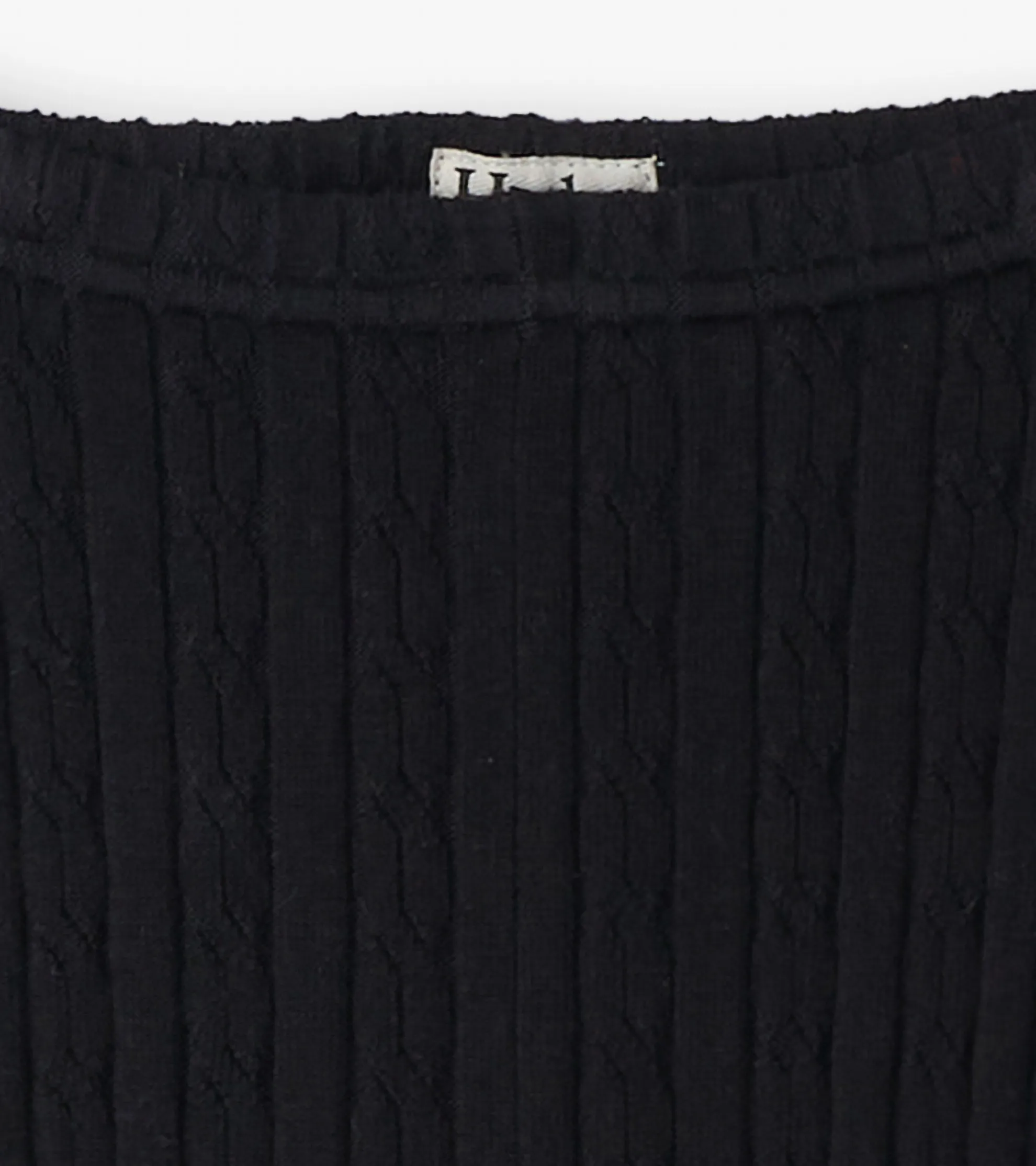 Sale Girls Black Cable Knit Leggings Bottoms