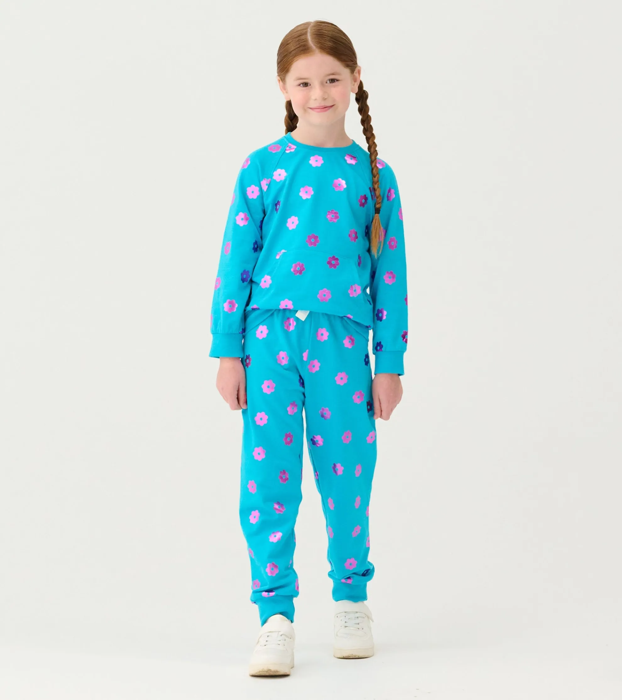 Discount Girls Blossom Cuffed Track Pants Bottoms