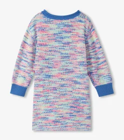 Online Girls Blue Boucle Sweater Dress Dresses