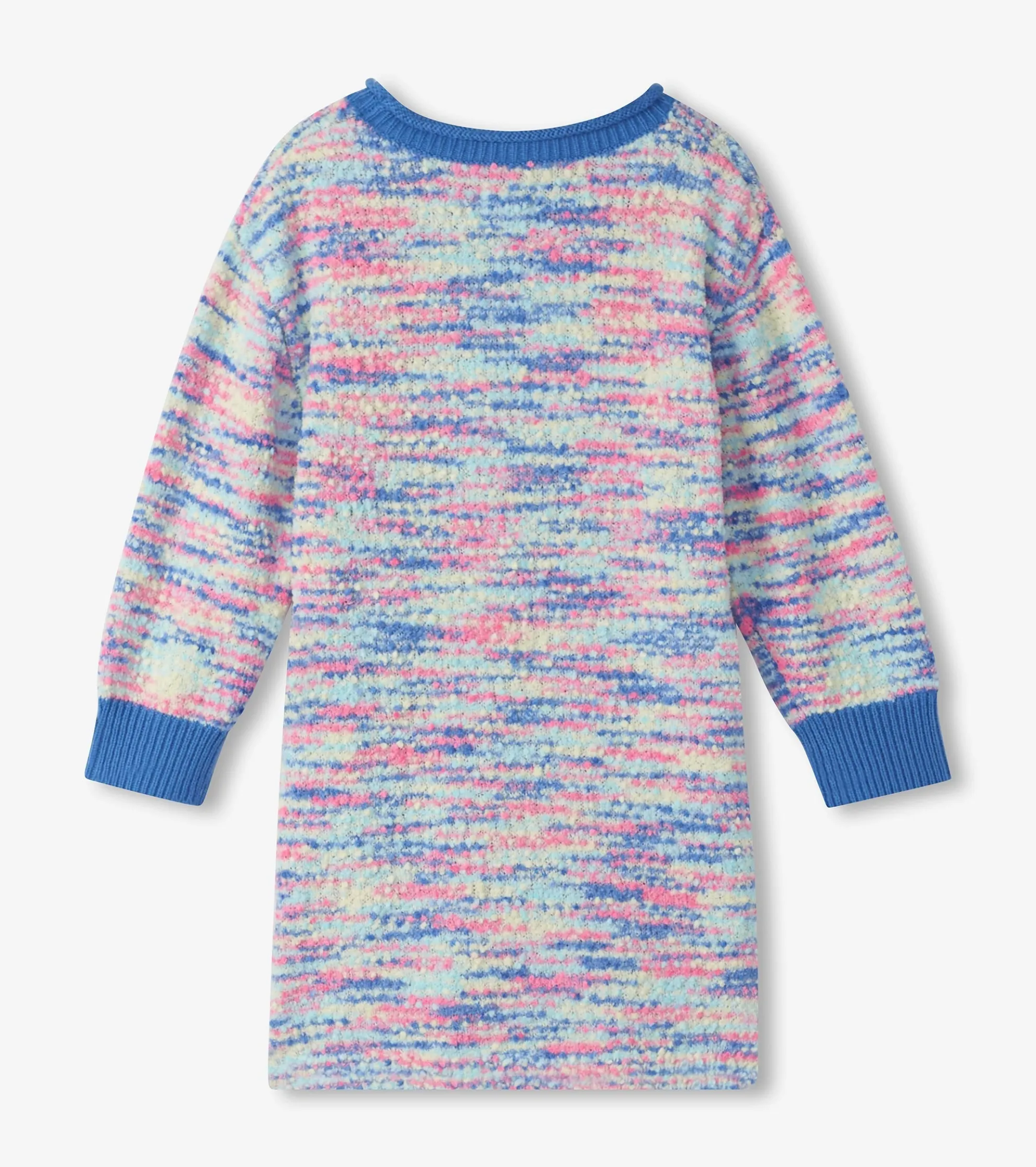 Online Girls Blue Boucle Sweater Dress Dresses