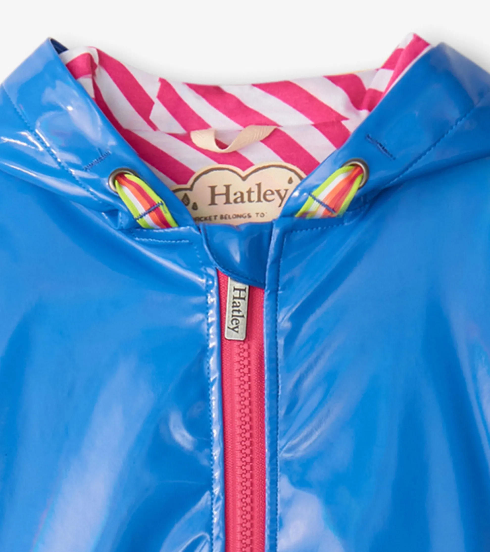 Online Girls Blue Glitter Swing Jacket Rainwear|Rainwear