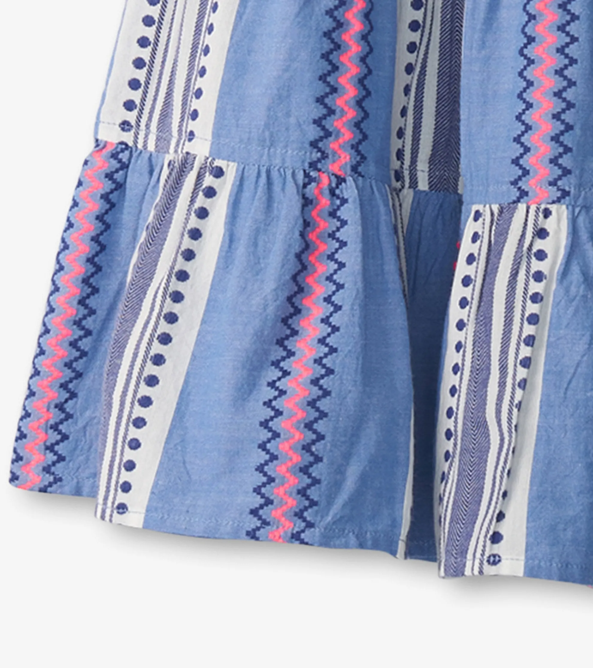 New Girls Boho Stripe Tiered Dress Dresses