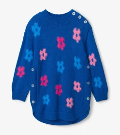 New Girls Bold Flowers Sweater Tunic Sweaters