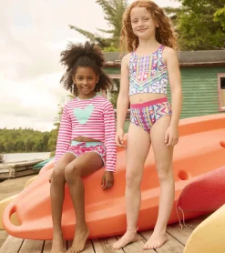 New Girls Candy Stripes Cross Over Cover-Up Swimwear|Swimwear