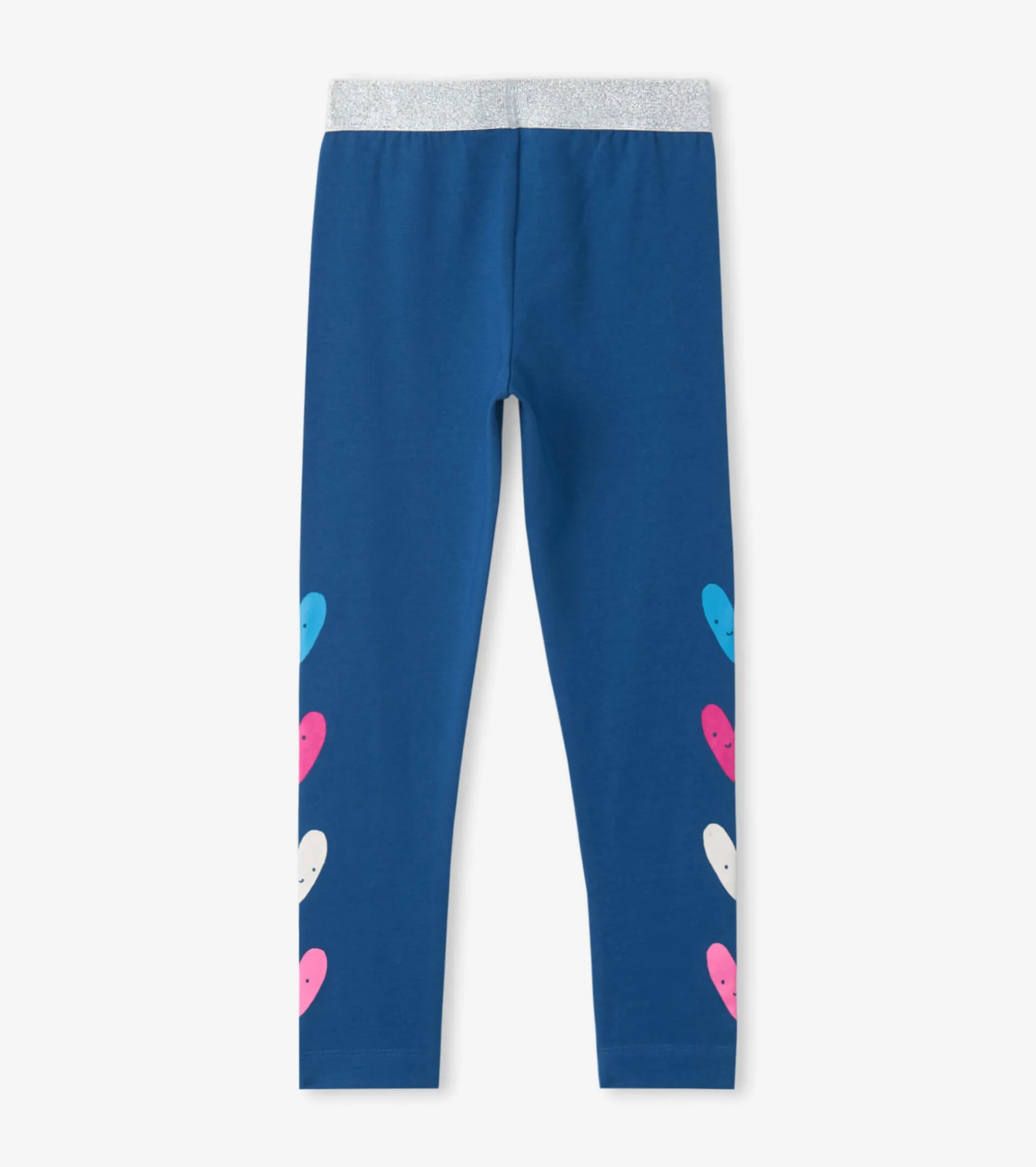 Outlet Girls Colourful Hearts Fun Waist Leggings Bottoms