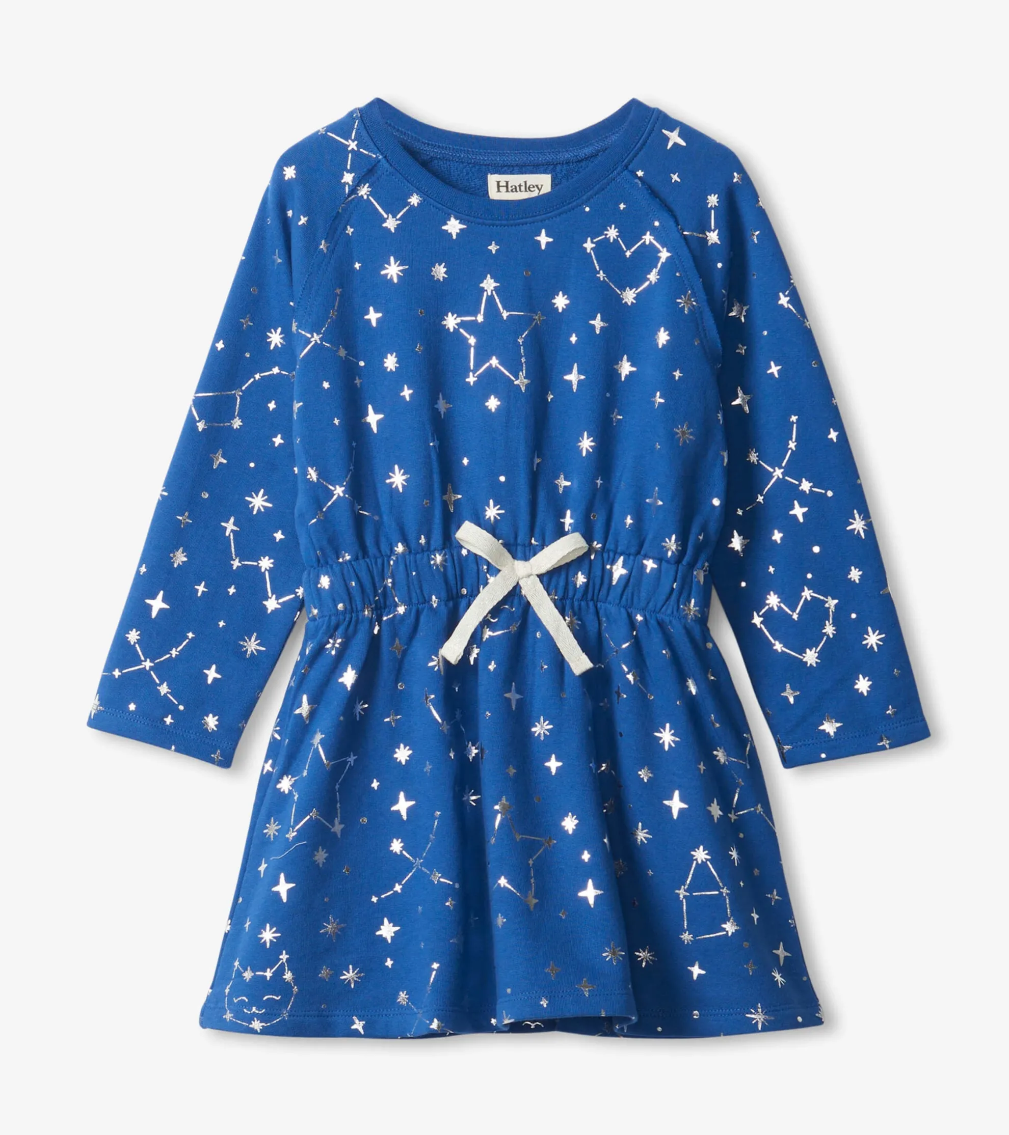 Discount Girls Constellations Waist Terry Dress Dresses