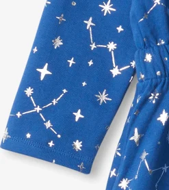 Discount Girls Constellations Waist Terry Dress Dresses