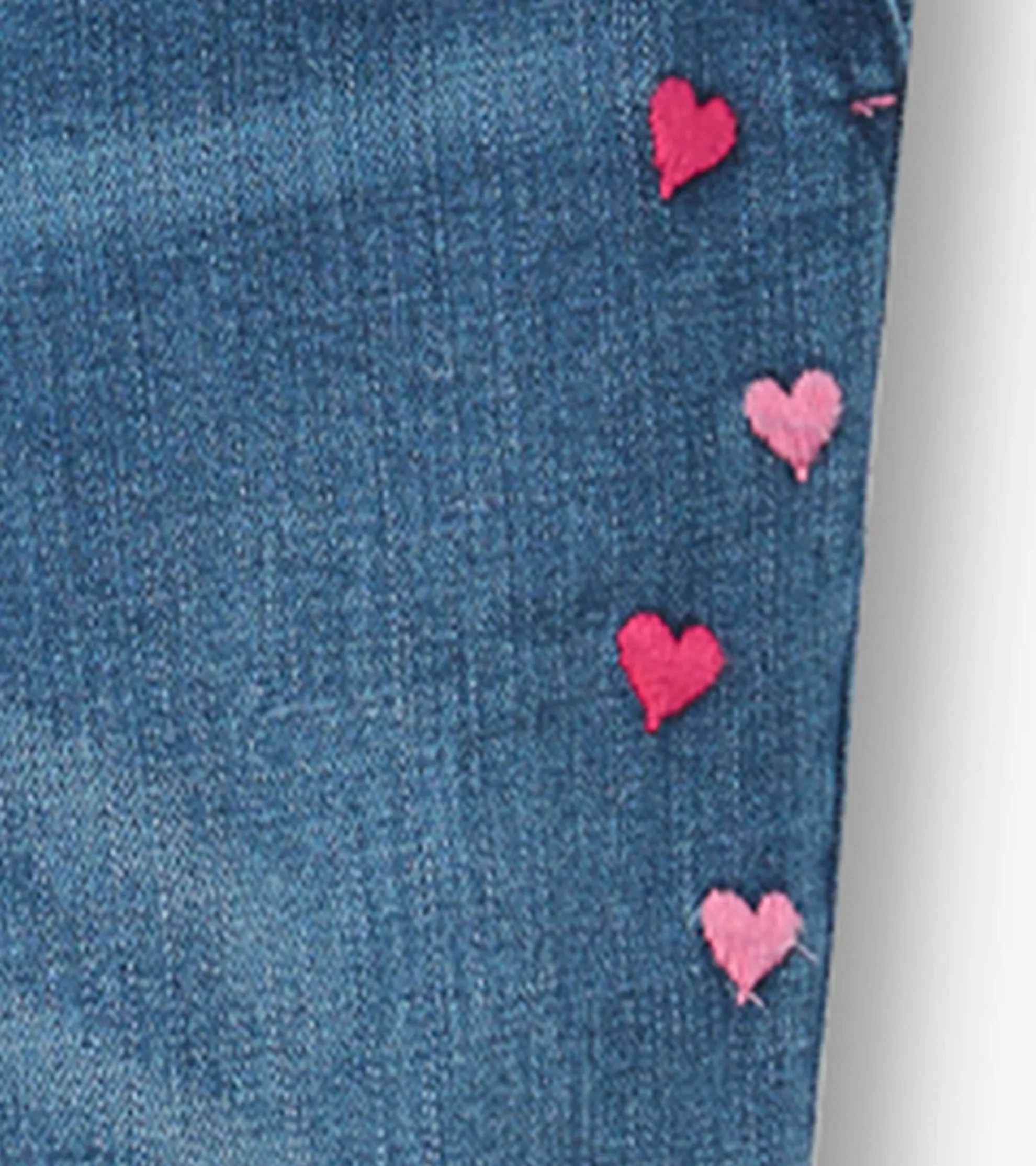 Discount Girls Denim Stretch Classic Overalls Bottoms