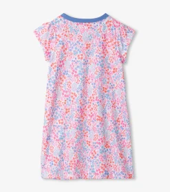 Girls Ditsy Floral Short Sleeve Nightgown Sleepwear|Sleepwear
