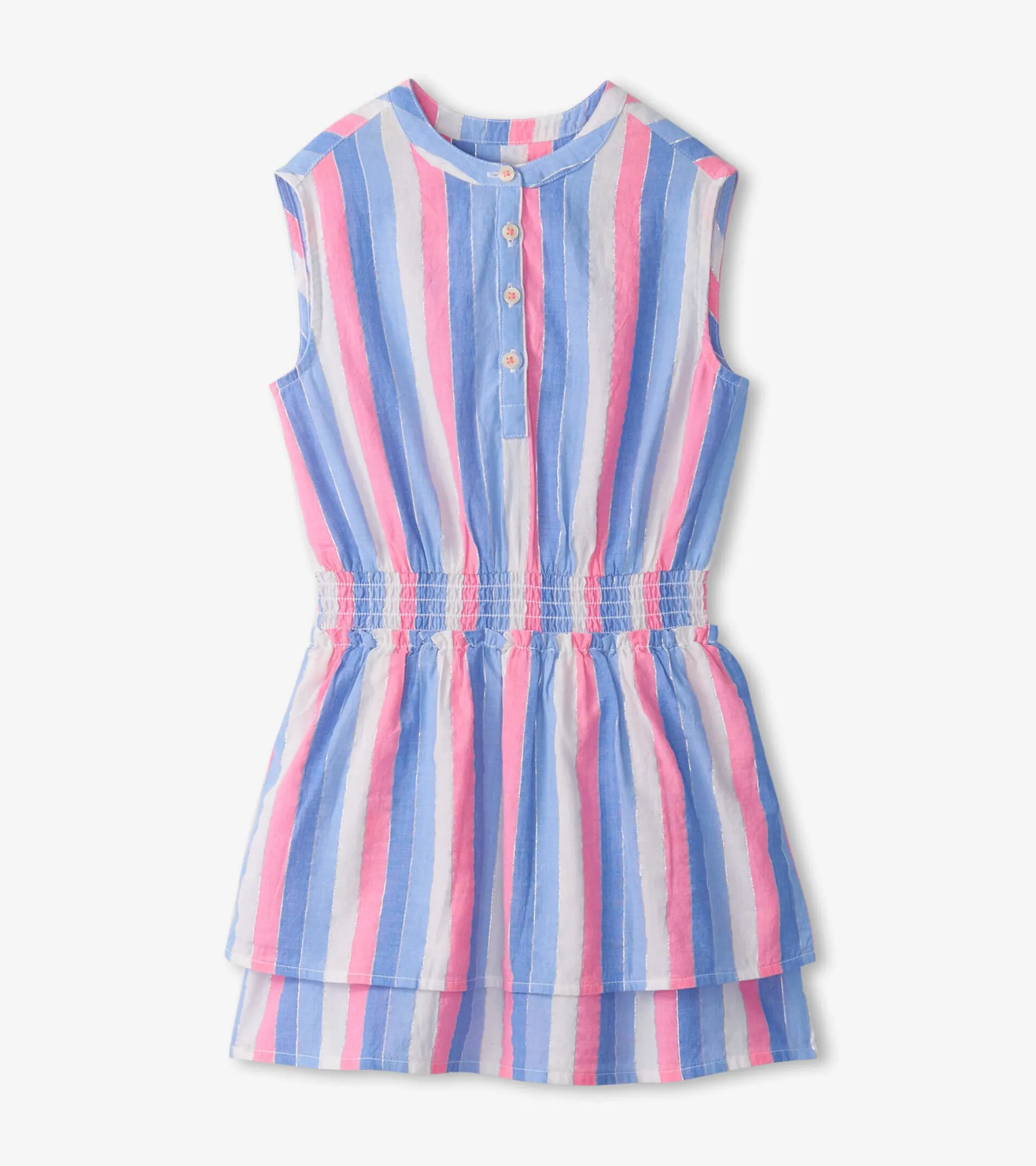 Sale Girls Evening Sky Smocked Waist Dress Dresses