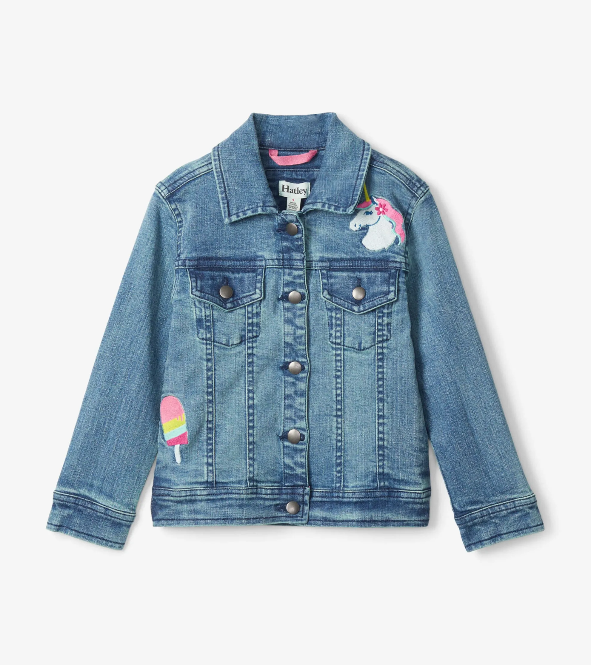 Clearance Girls Everything Fun Jean Jacket Tops